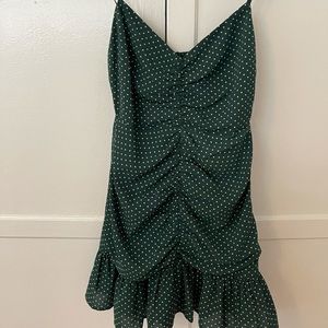 Urban Outfitters Green Polka Dot Summer Dress
